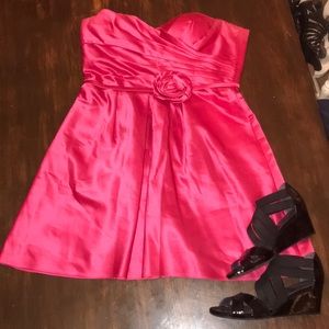 Formal Strapless Dark Pink Dress. Make offer